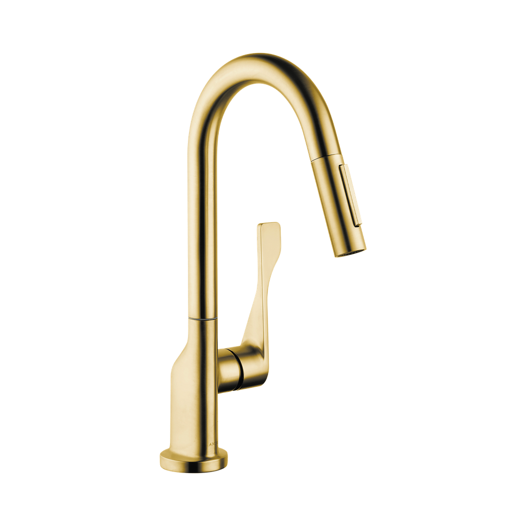 Hansgrohe 39836251 Axor Citterio Prep 2-Spray Kitchen Faucet Brushed Gold Optic