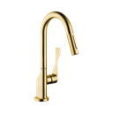 Hansgrohe 39836251 Axor Citterio Prep 2-Spray Kitchen Faucet Brushed Gold Optic