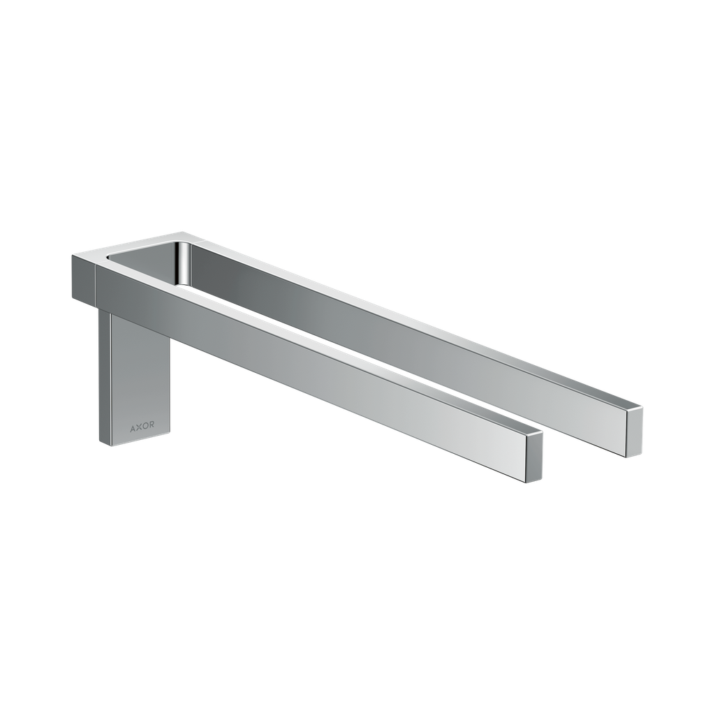 Hansgrohe 42622000 Universal Rectangular Towel Holder Twin-Handle