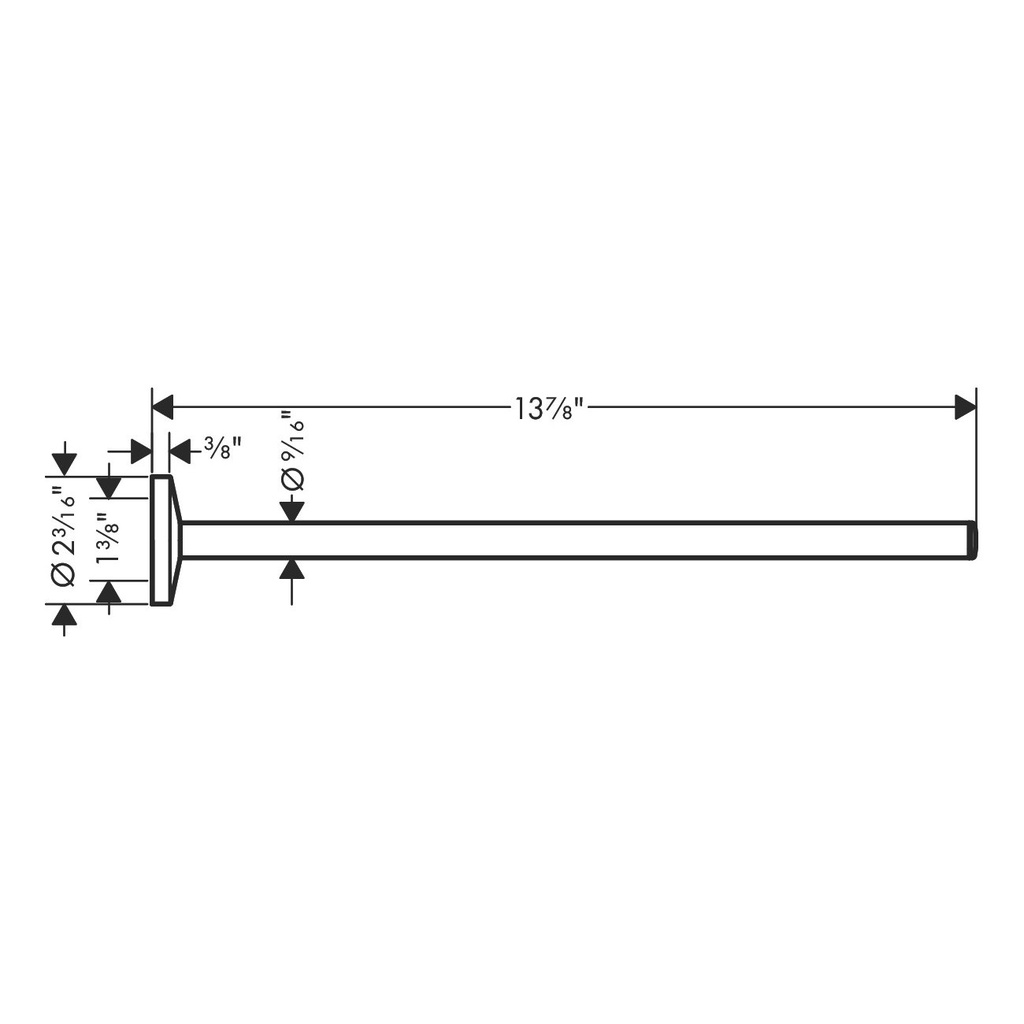 Hansgrohe 42826000 Universal Circular Towel Bar 14"