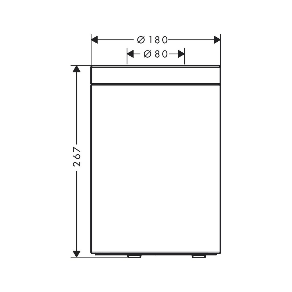 Hansgrohe 42872000 Universal Circular Waste Bin