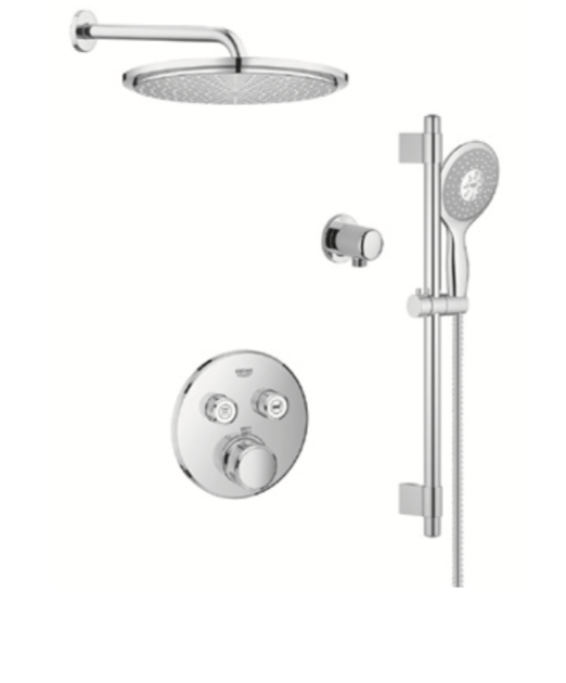 Grohe 34750000 SmartControl Rainshower THM Dual Function Shower Kit Chrome 1