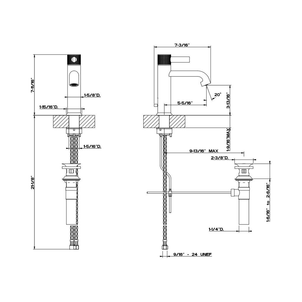 Gessi 58001 Inciso Washbasin Mixer Chrome 2