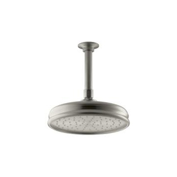 Kohler 13692-BN Traditional Round 8 Rainhead With Katalyst Air-Induction Spray 2.5 Gpm 1