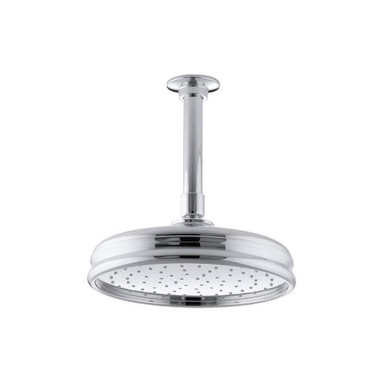 Kohler 13692-CP Traditional Round 8 Rainhead With Katalyst Air-Induction Spray 2.5 Gpm 3