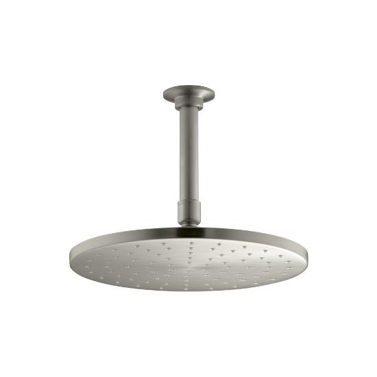 Kohler 13689-BN Contemporary Round 10 Rainhead With Katalyst Air-Induction Spray 2.5 Gpm 2