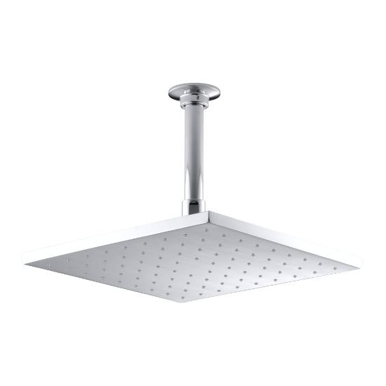 Kohler 13696-CP Contemporary Square 10 Rainhead With Katalyst Air-Induction Spray 2.5 Gpm 2