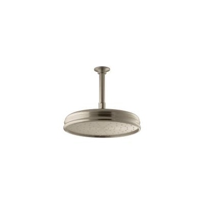 Kohler 13693-BV Traditional Round 10 Rainhead With Katalyst Air-Induction Spray 2.5 Gpm 1