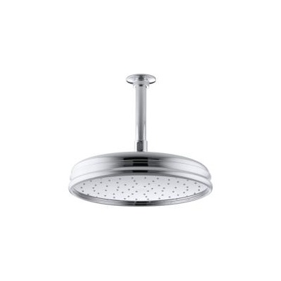 Kohler 13693-CP Traditional Round 10 Rainhead With Katalyst Air-Induction Spray 2.5 Gpm 1