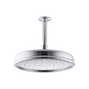 Kohler 13693-CP Traditional Round 10 Rainhead With Katalyst Air-Induction Spray 2.5 Gpm 2