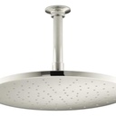 Kohler 13690-SN Contemporary Round 12 Rainhead With Katalyst Air-Induction Spray 2.5 Gpm 2