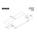 Kohler 72567-CP Artifacts 18 Towel Bar 2