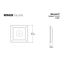 Kohler 421-BN Memoirs Slide Bar Trim Kit 2