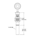 Kohler 7127-A-SN Lavatory Drain With Overflow And Non-Removable Metal Stopper 2