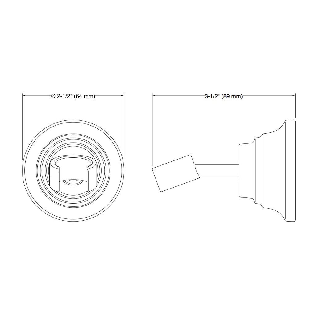 Kohler 10599-2BZ Bancroft Wall-Mount Handshower Holder 2