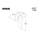 Kohler 11069-BV Archer Trip Lever 2