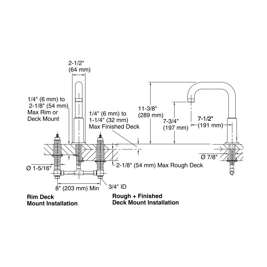 Kohler 14430-BV Purist Deck-Mount Non-Diverter Bath Spout 2