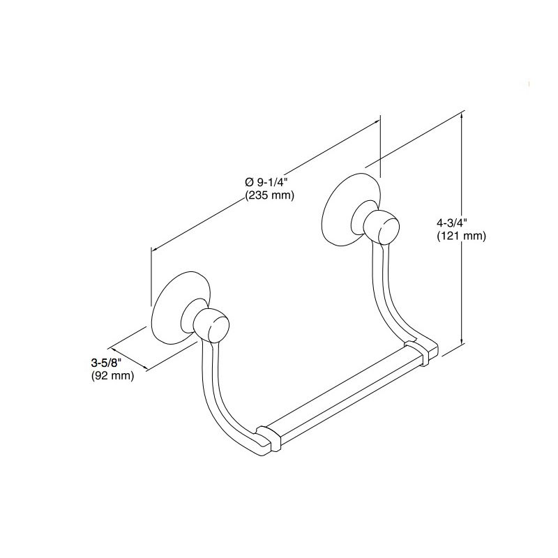 Kohler 11416-CP Bancroft Hand Towel Holder 2