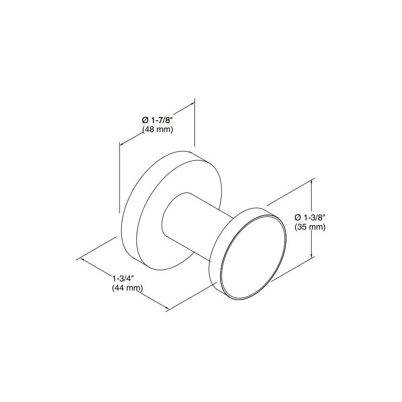 Kohler 14443-BN Purist Robe Hook 2