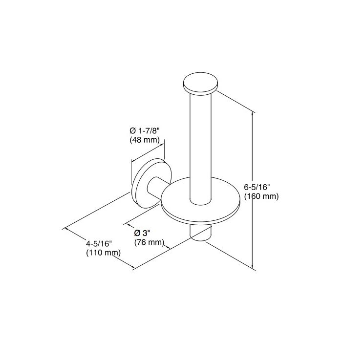 Kohler 14444-BN Purist Toilet Tissue Holder 2