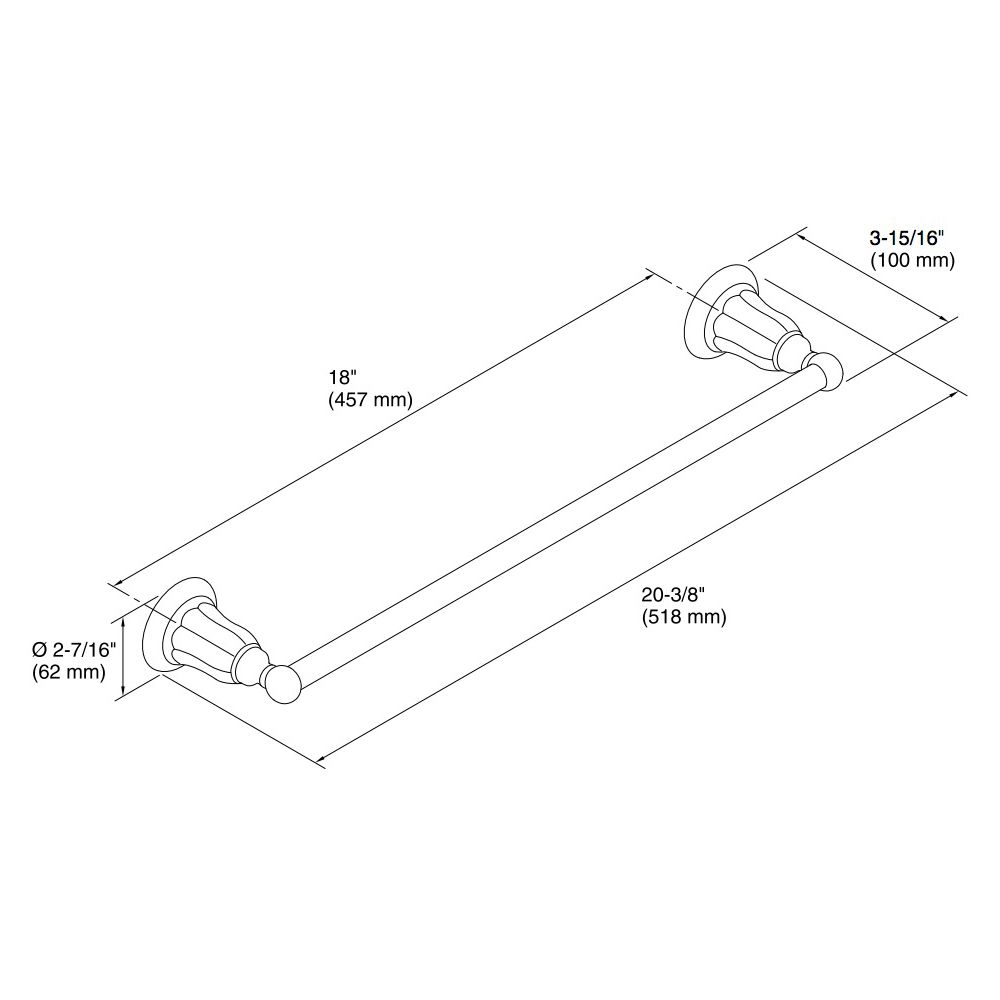 Kohler 13500-BN Kelston 18 Towel Bar 2