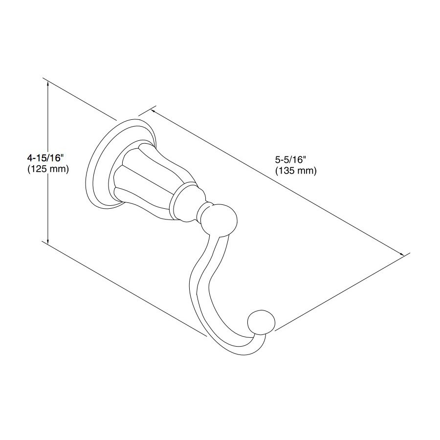 Kohler 13505-2BZ Kelston Robe Hook 2