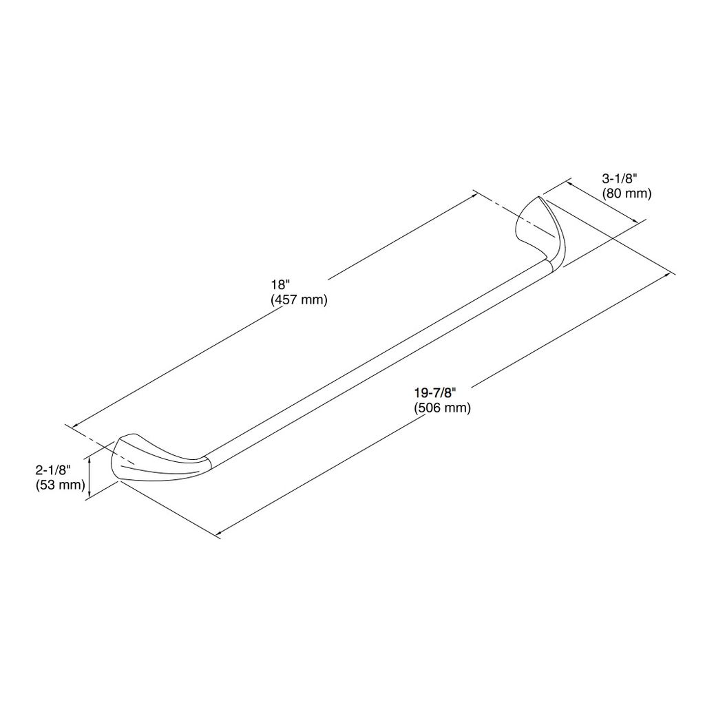 Kohler 37050-2BZ Alteo 18 Towel Bar 2