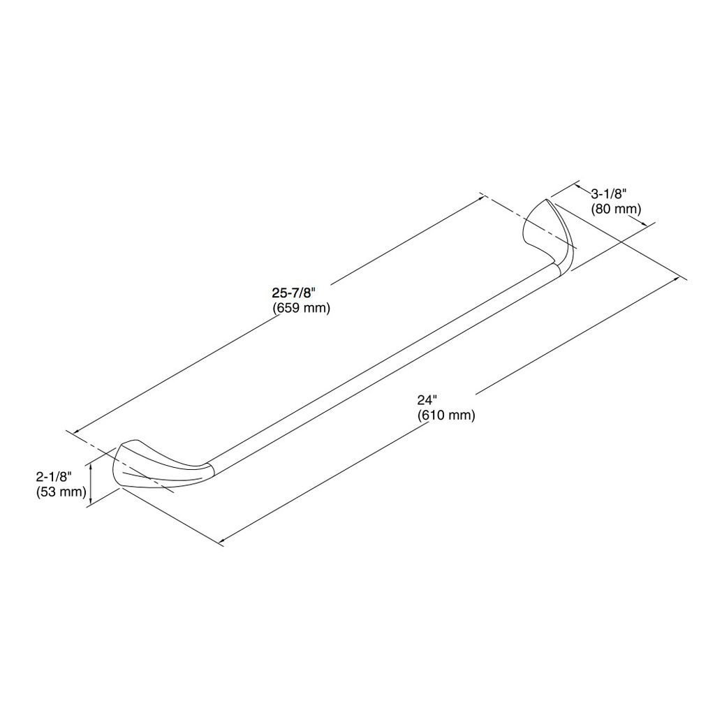 Kohler 37051-2BZ Alteo 24 Towel Bar 2