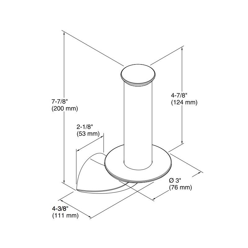 Kohler 37056-2BZ Alteo Vertical Tissue Holder 2