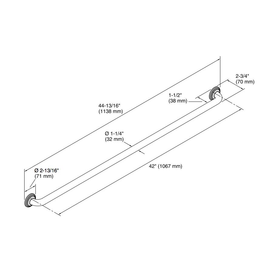 Kohler 14565-BS Contemporary 42 Grab Bar 2