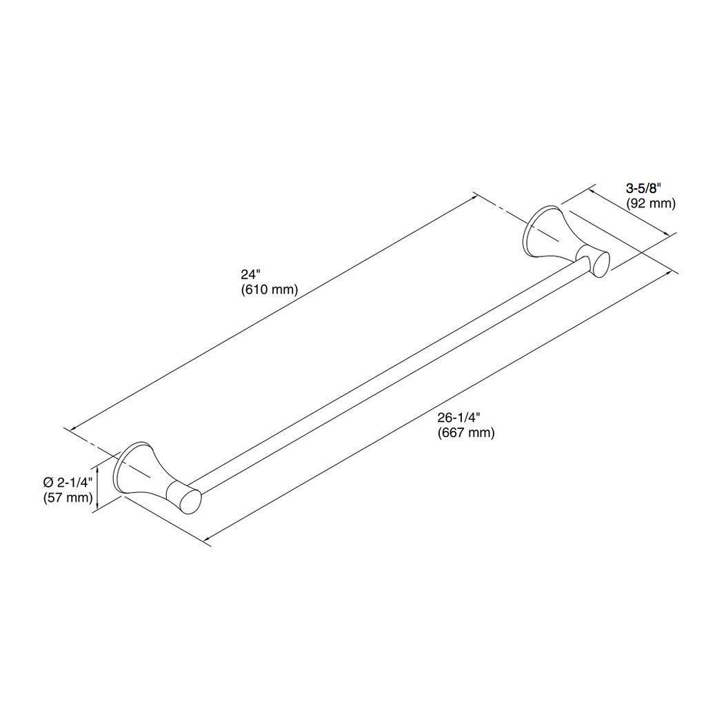 Kohler 13431-BN Coralais 24 Towel Bar 2