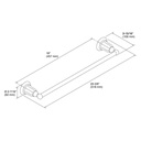 Kohler 13500-BN Kelston 18 Towel Bar 2