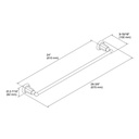 Kohler 13501-BN Kelston 24 Towel Bar 2