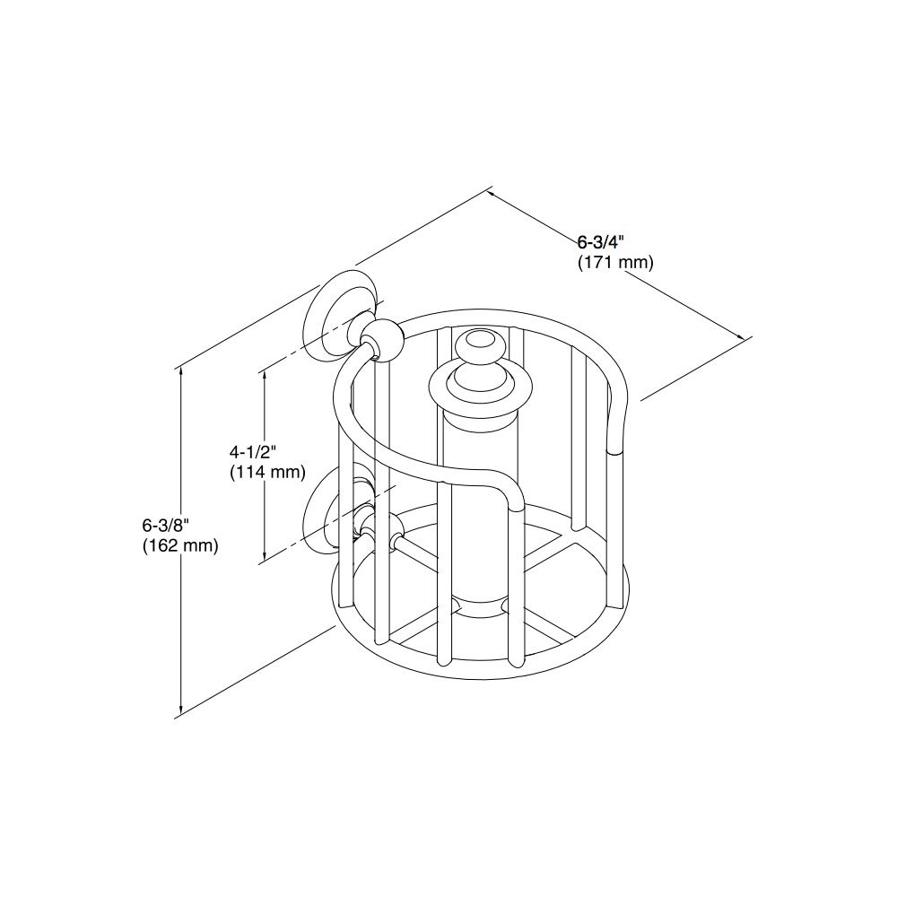 Kohler 72576-CP Artifacts Toilet Tissue Carriage 2