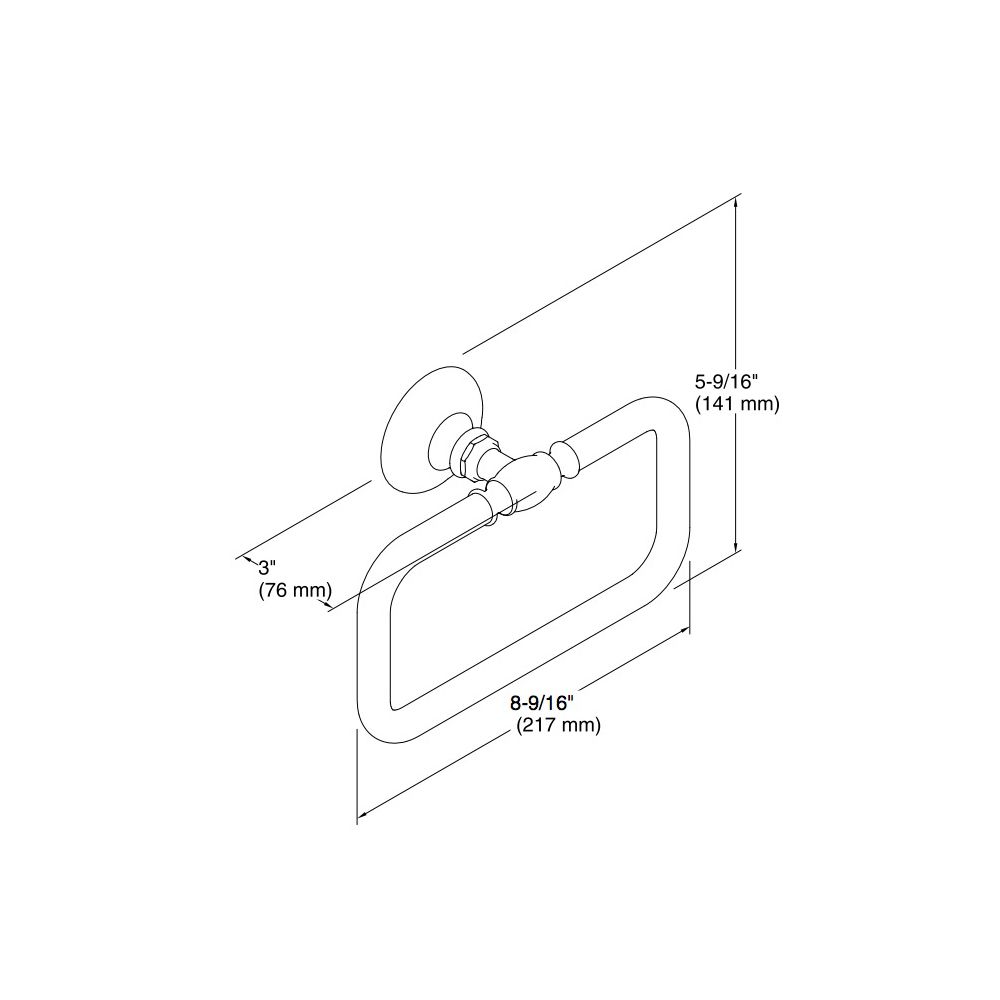 Kohler 72571-BV Artifacts Towel Ring 2