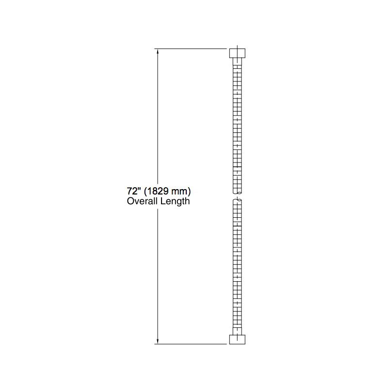 Kohler 8593-PB Mastershower 72 Metal Shower Hose 2