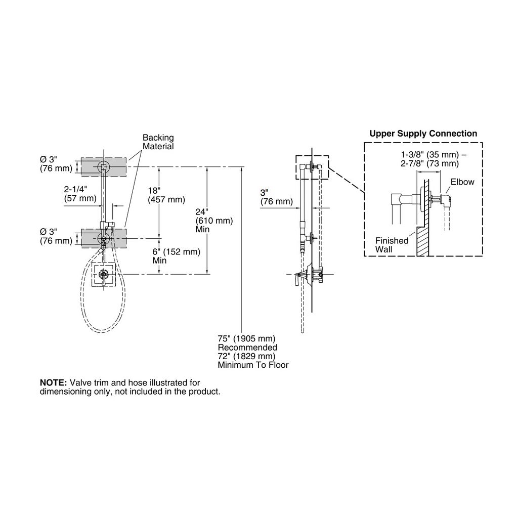 Kohler 45904-2BZ Hydrorail-H Shower Column 2