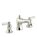 Kohler T10592-4-SN Bancroft Deck-Mount Bath Faucet Trim With Metal Lever Handles Valve Not Included 1