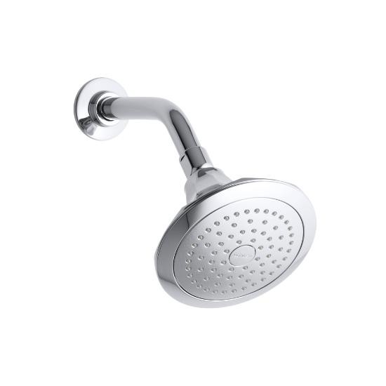 Kohler 457-AK-CP Memoirs 2.5 Gpm Single-Function Wall-Mount Showerhead With Katalyst Air-Induction Spray 1