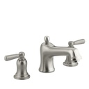 Kohler T10592-4-BN Bancroft Deck-Mount Bath Faucet Trim With Metal Lever Handles Valve Not Included 1