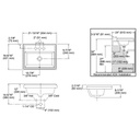 Kohler 2991-8-0 Tresham Rectangle Self-Rimming Lavatory With 8 Widespread Faucet Drilling 2