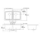 Kohler 5846-1-0 Brookfield 33 X 22 X 9-5/8 Top-Mount Double-Equal Kitchen Sink 2