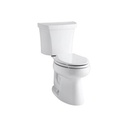 Kohler 3999-RZ-0 Highline Comfort Height Two-Piece Elongated 1.28 Gpf Toilet With Class Five Flush Technology Right-Hand Trip Lever Insuliner Tank Liner And Tank Cover Locks 1