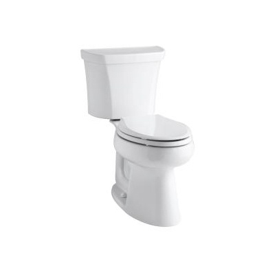 Kohler 3999-UR-0 Highline Comfort Height Two-Piece Elongated 1.28 Gpf Toilet With Class Five Flush Technology Right-Hand Trip Lever And Insuliner Tank Liner 1