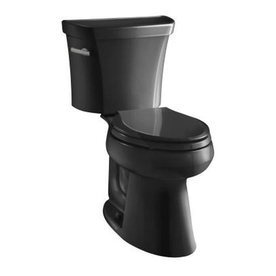 Kohler 3999-T-7 Highline Comfort Height Two-Piece Elongated 1.28 Gpf Toilet With Class Five Flush Technology Left-Hand Trip Lever And Tank Cover Locks 3