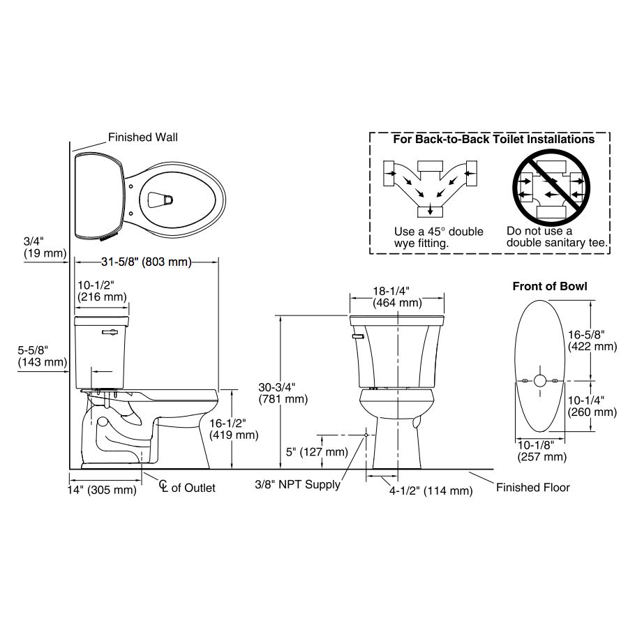 Kohler 3949-0 Highline Comfort Height Two-Piece Elongated 1.28 Gpf Toilet With Class Five Flush Technology And Left-Hand Trip Lever 2