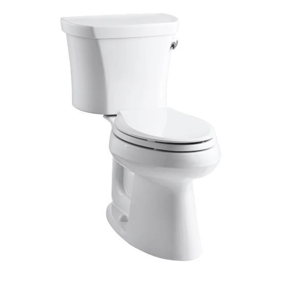 Kohler 3949-RZ-0 Highline Comfort Height Two-Piece Elongated 1.28 Gpf Toilet With Class Five Flush Technology Right-Hand Trip Lever Insuliner Tank Liner And Tank Cover Locks 3