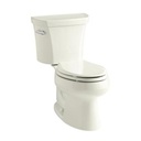 Kohler 3998-UT-96 Wellworth Two-Piece Elongated 1.28 Gpf Toilet With Class Five Flush Technology Left-Hand Trip Lever Insuliner Tank Liner And Tank Cover Locks 3