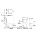 Kohler 3988-0 Wellworth Two-Piece Elongated Dual-Flush Toilet With Left-Hand Trip Lever 2