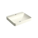 Kohler 2660-1-96 Vox Rectangle Vessel Bathroom Sink With Single Faucet Hole 1